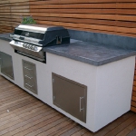 Concrete BBQ benchtop