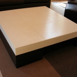 Concrete coffee table